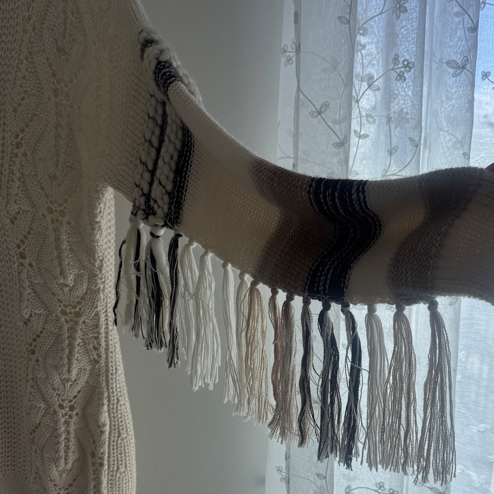 JONATHAN SIMKHAI Junia Patchwork Fringe Cardigan … - image 7